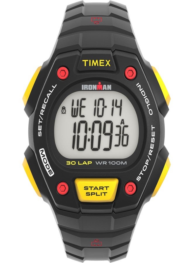 Timex Men's Ironman Classic 30 41mm Watch - Black Strap Digital Dial Black Case - Image 1