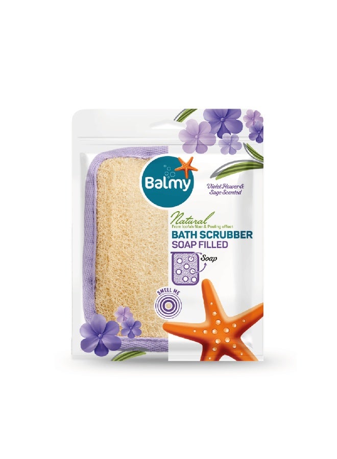 Balmy Natural Bath Scrubber with soap