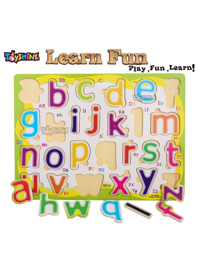 Toyshine Toyshine Premium 3 in 1 Wooden Small ABC, Numbers 123 (1- B0) and Animals Puzzle Toy, Educational and Learning Toy - Model B  - Image 3