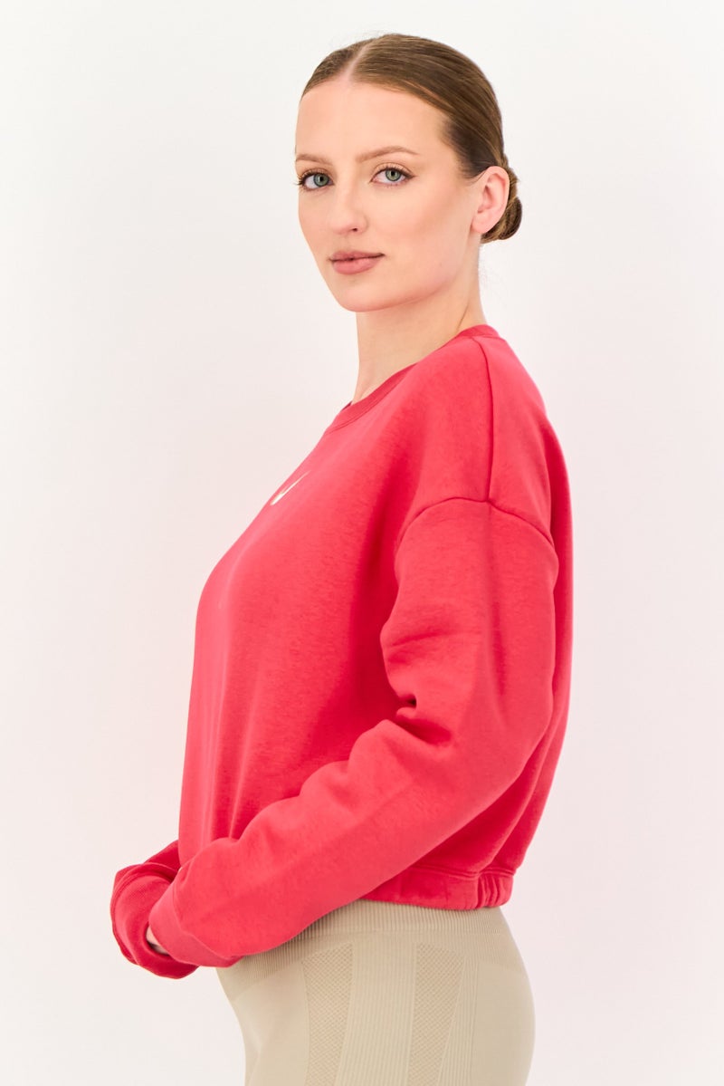 Nike Women Loose Fit  Long Sleeve Outdoor Sweatshirt, Dark Pink - Image 3