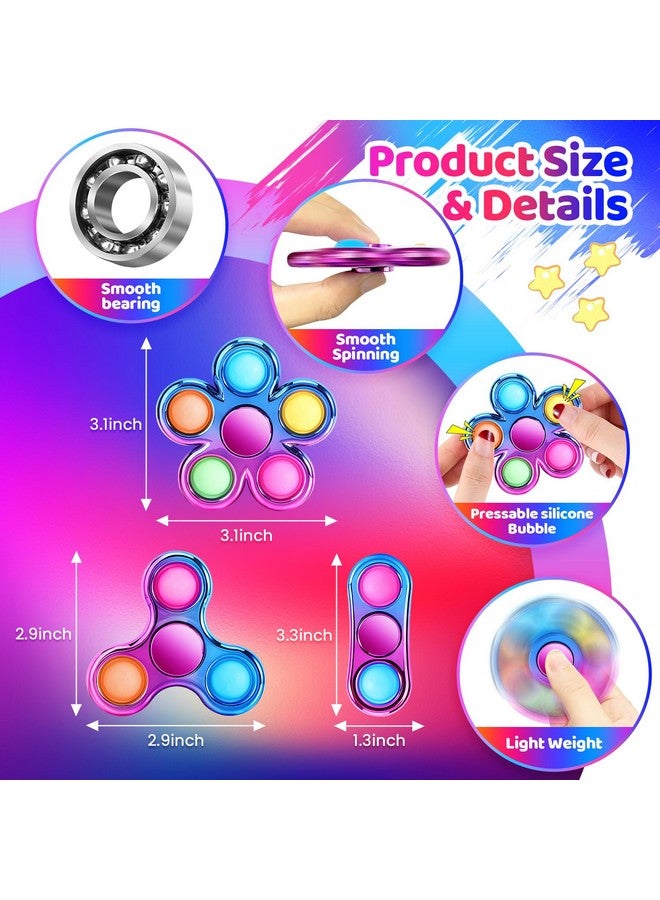 فيغرول مجموعة من 3 قطع من ألعاب فيدجيت سبينر للحفلات｜ ألعاب فيدجيت يدوية كبيرة لجوائز العودة إلى الفصول الدراسية｜ ألعاب فيدجيت حسية للمراهقين والأولاد والبنات｜ هدايا أعياد الميلاد والجوائز - Image 2