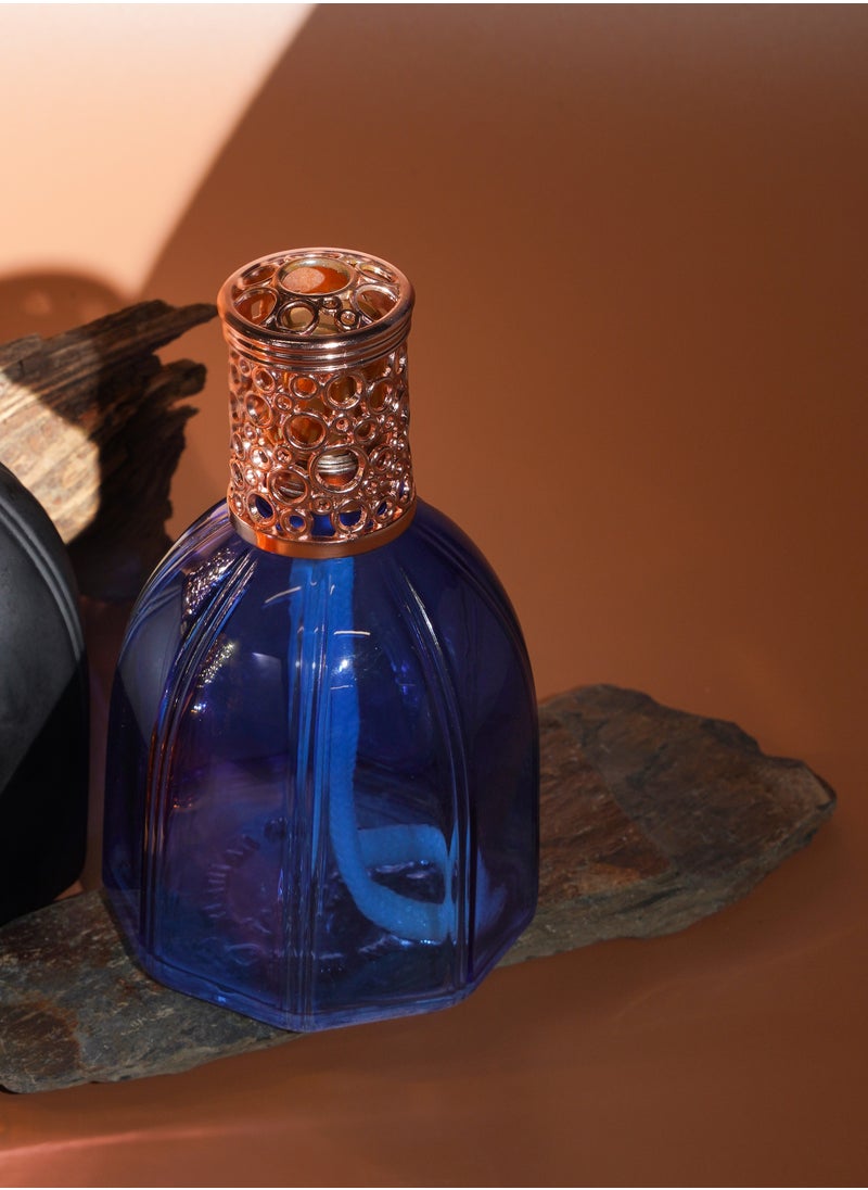 PASSAGE Aromatic Lamp - Vintage-Inspired Fumigation Device with Modern Vaporizer Mechanism - Elegant Sarai Design (BLUE)