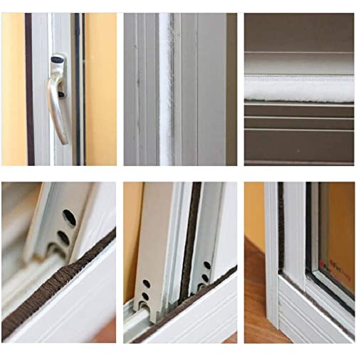 Bowiemall® 10m Woven Weather Stripping for Windows & Doors, Brown, Plastic, Seal, Soundproof, Windproof, Dustproof - Image 4