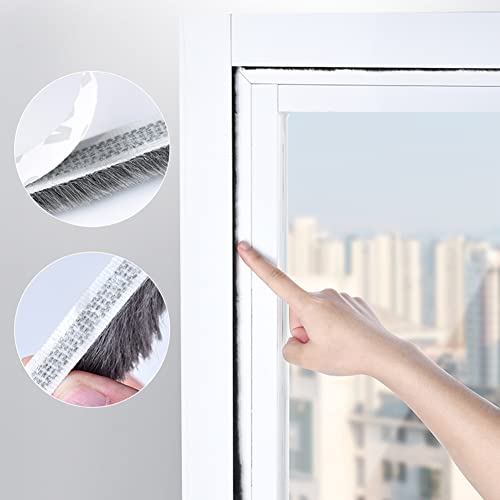 Bowiemall® 10m Woven Weather Stripping for Windows & Doors, Brown, Plastic, Seal, Soundproof, Windproof, Dustproof - Image 2