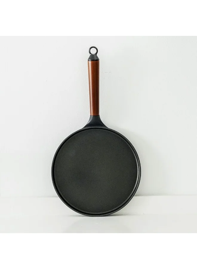 DANUBE HOME Chef'S Delight Light Cast Iron Crepe Pan Non Stick Even Heating Perfect For Crepes Pancakes And More Sturdy And Lightweight Easy To Clean -24Cm