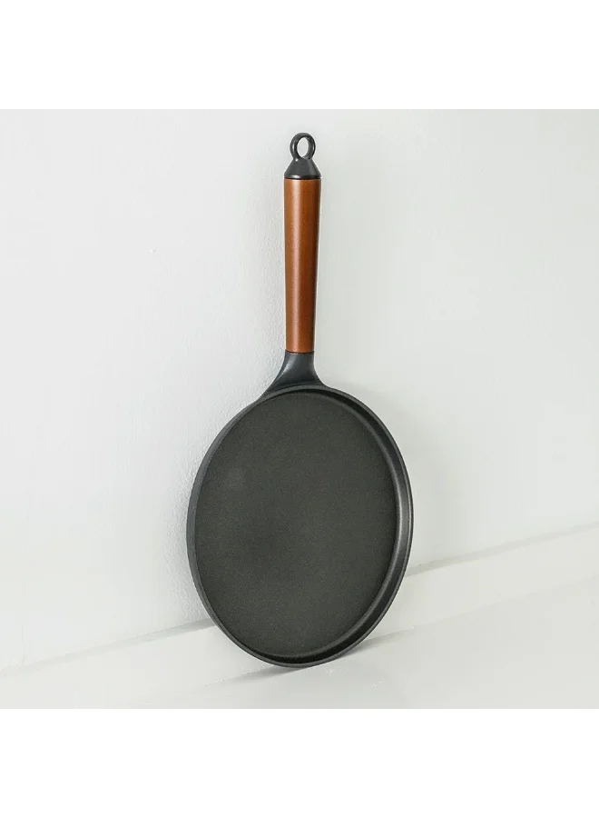 DANUBE HOME Chef'S Delight Light Cast Iron Crepe Pan Non Stick Even Heating Perfect For Crepes Pancakes And More Sturdy And Lightweight Easy To Clean -24Cm