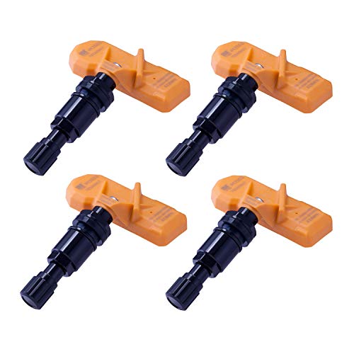 IM TPMS IM4385 TPMS Sensor 433 MHz – Black Stem Tire Pressure Sensor - Pre-Programmed Tire Pressure Sensors for Cars - Ready to Install Tpms Sensors Compatible for Buick, Cadillac, Chevrolet & GMC – 4 Pack - Image 1