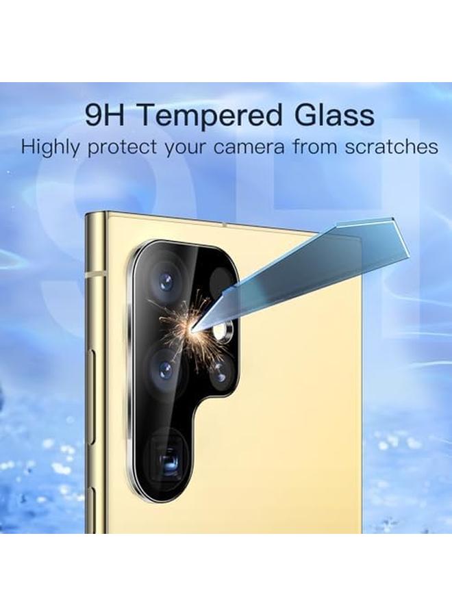 جي تيك واقي شاشة الخصوصية لهاتف Samsung Galaxy S24 Ultra 5G مقاس 6.8 بوصة مع واقي عدسة الكاميرا ومضاد للتجسس وطبقة مرنة من مادة TPU ومضادة للتجسس ومزودة بفتحة بصمة الإصبع، عبوة من قطعتين لكل منهما - Image 5