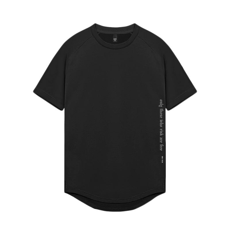 Men''s Summer T-Shirt Style Youth Round Neck Short-Sleeved Men''s T-Shirt High Elasticity Quick-Drying Breathable Sports Base Shirt - Image 1