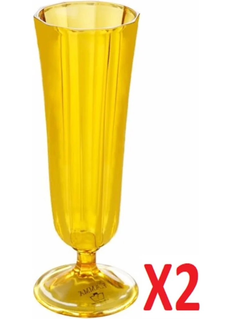 بورلاند Yellow Flute Champagne Glass 130 cc 2-pack 04FIA001717