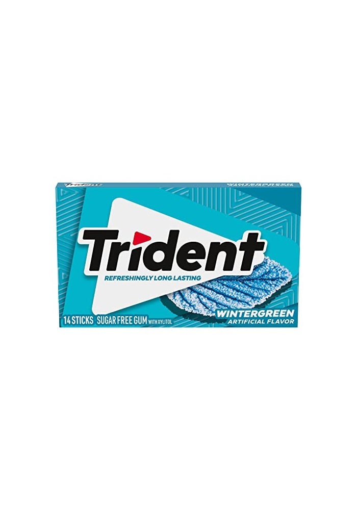 Trident Wintergreen SugarFree Chewing Gum 12 Packs of 14 Pieces 168 Total Pieces - Image 5