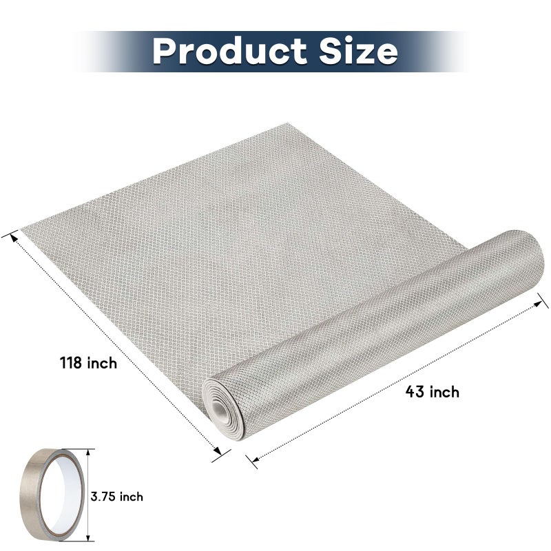 AMZKONIG Faraday Fabric 43â€ x 118â€, Military Grade Signal Blocking Cloth Shields, Conductive Material Cover for WiFi, Cell, Bluetooth, RFID, EMP Protection with Faraday Tape - Image 2