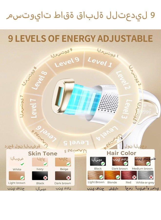 DOMUIK 3-In-1 Home Laser Hair Removal IPL Hair removal/Skin rejuvenation/Remove spots and fine acne  - Image 5
