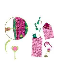 MONSTER HIGH Garden Mysteries Venus McFlytrap with Reveal Closet & 19+ Tea Party Surprises like Clothes, Skulltimate Secrets Doll & Accessories Set  - Image 4