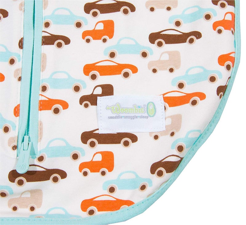 Woombie Original Baby Swaddling Blanket - Soothing, Cotton Baby Swaddle with Zipper - Wearable Newborn Blanket, Boys and Toys, 5-13 lbs - Image 4