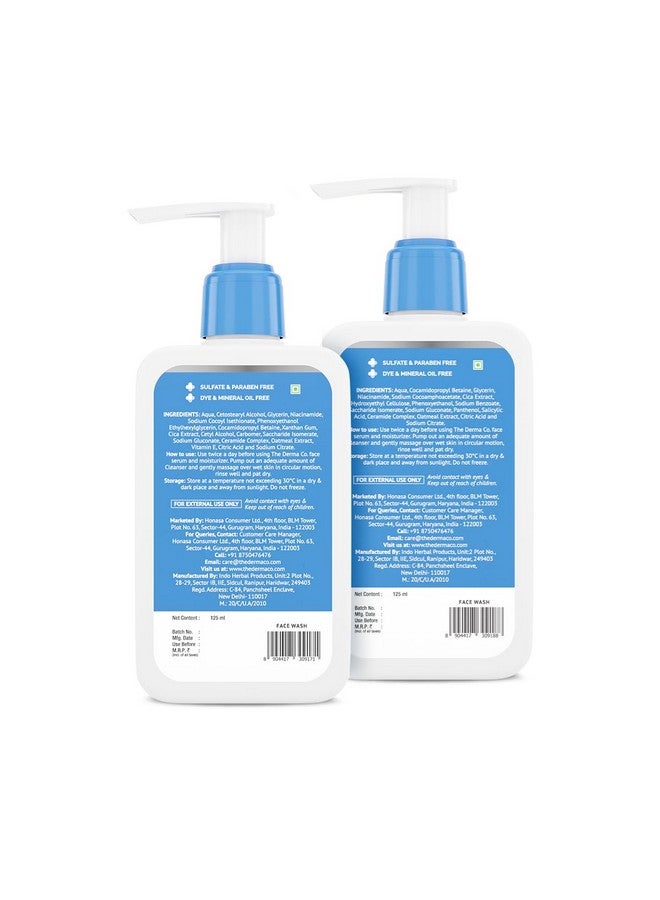 The Derma Co 2% Niacinamide Cleanser Combo | Gentle Skin Cleanser and Oily Skin Cleanser | Non Irritant | 100% Soap Free | Gently Cleanses Makeup | 250 ml - Image 4