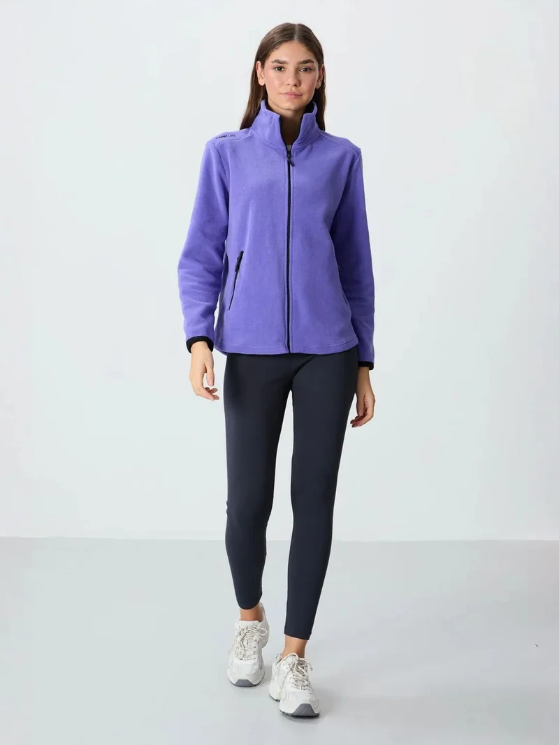 تومي لايف TOMMY Women's Plush Zip-Front Sweatshirt