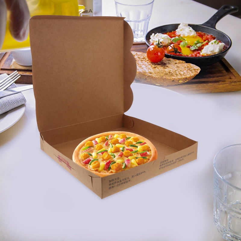 20 Disposable Pizza Slice Boxes Food Grade Cardboard Take Out Containers For Party - Image 5