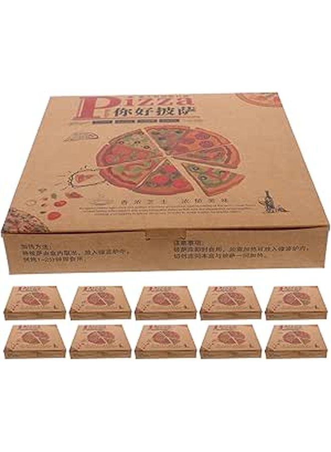 20 Disposable Pizza Slice Boxes Food Grade Cardboard Take Out Containers For Party - Image 1