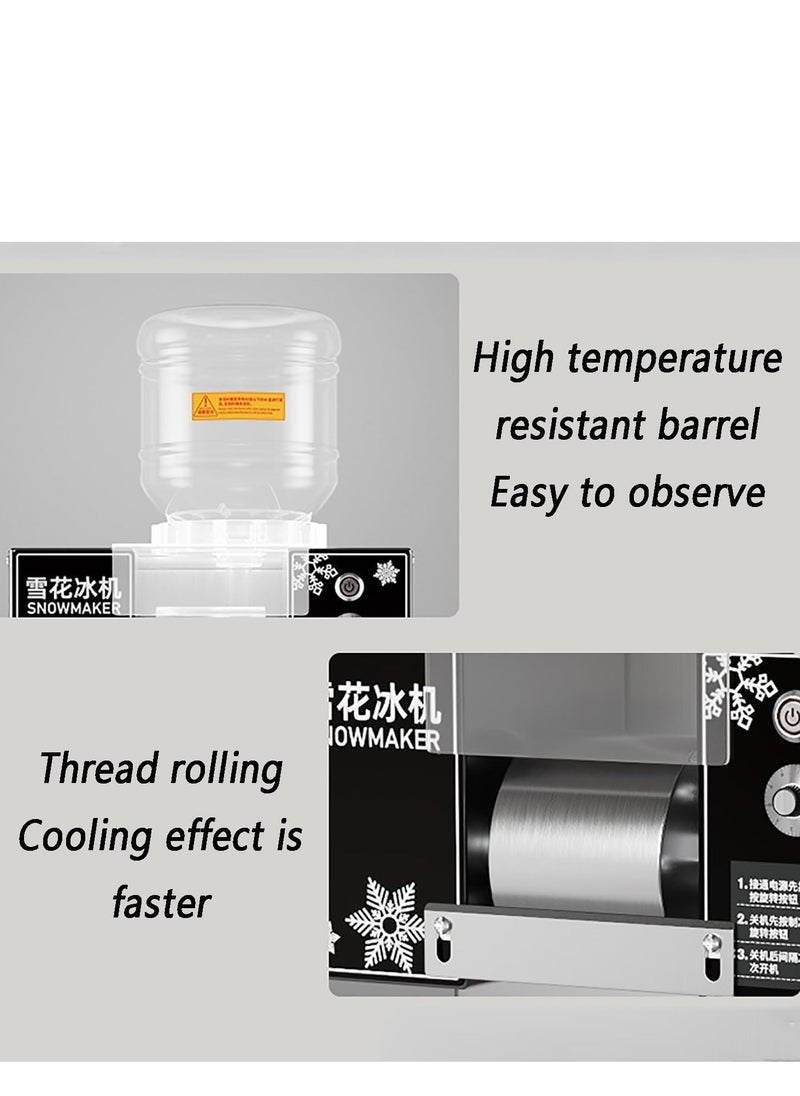 Cool Baby - Household Automatically Electric Ice Crusher Shaver, Adjustable Speed Snowflake Ice Maker, Ice Crusher Shaver, 220kg/day Ice Shaving Machine for Dessert Ice Cream Equipment - Image 1