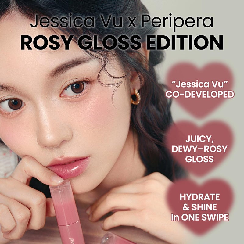 Peripera Ink Mood Glowy Tint | Lip-Plumping, Naturally Moisturizing, Lightweight, Glow-Boosting, Long-Lasting, Comfortable, Non-Sticky, Mask Friendly, No White Film (033 ROSY WISH) - Image 2