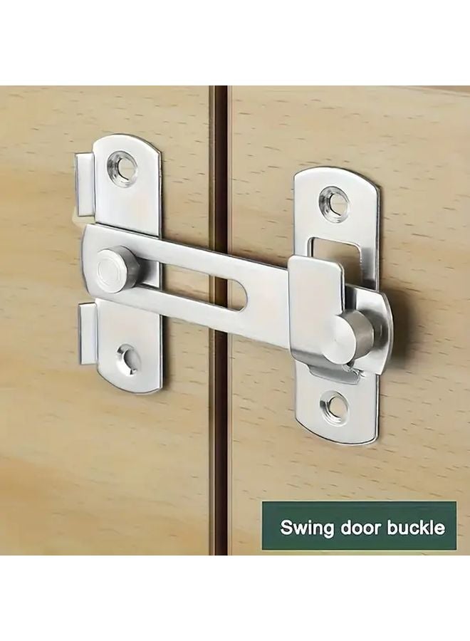 Heavy Duty Stainless Steel Locking Bolt Silvery Industrial Grade Door Lock Easy Install - Image 1