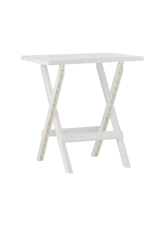 Cosmoplast طاولة تخييم قابلة للطي محمولة، بيضاء - Image 3