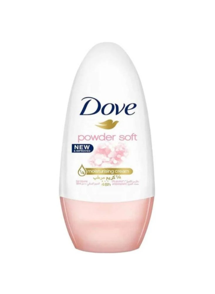 Dove Deodorant Roll-On Soft Powder, 50 ml