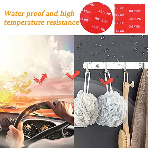 DanziX 12 PCS 3M Double Sided Foam Adhesive Tape Pads, Round and Square VHB Sticky Pads Replacement Mounting Tape - Image 4