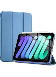 erorex Smart Case for iPad Mini A17 Pro 2024 Mini 6 6th 8.3 Inch 2021, Ultra Slim Stand Hard Back Shell Protective Smart Cover for iPad Mini 8.3” 7th 2024 6th 2021 –Blue  - Image 3