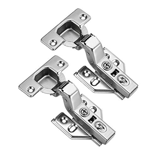 Luokim 4 Pack 2 Pairs Frameless Soft Close Inset Cabinet Hinges European Cabinet Door Hinges 35mm Cup Concealed Kitchen Cabinet Hinges - Image 1