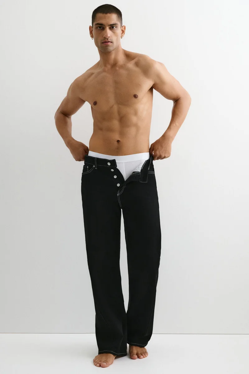 اتش اند ام سروال داخلي تانك بطول متوسط من القطن - عبوة 5 قطع