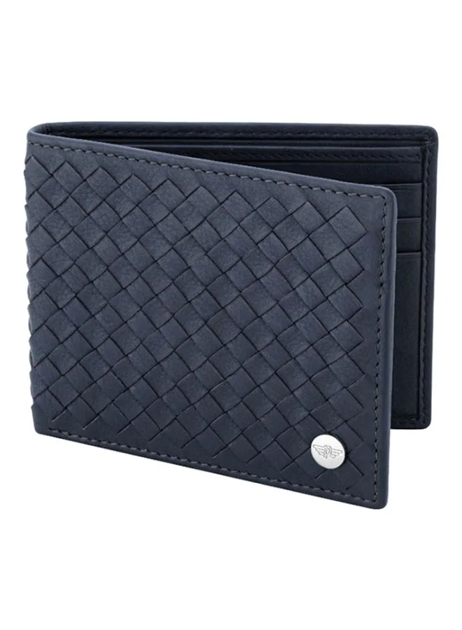 بوليس Weaved Logo Textured Wallet