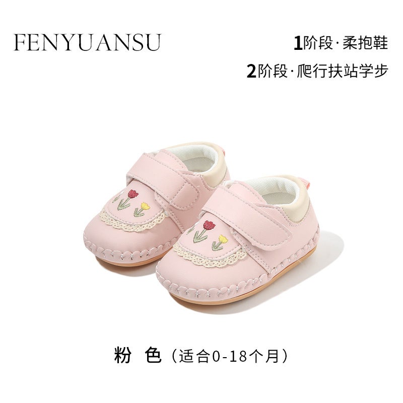 New Soft Sole One Year Old Baby Toddler Shoes Princess 6-12 Months Baby Girl Baby Shoes Autumn - Image 1