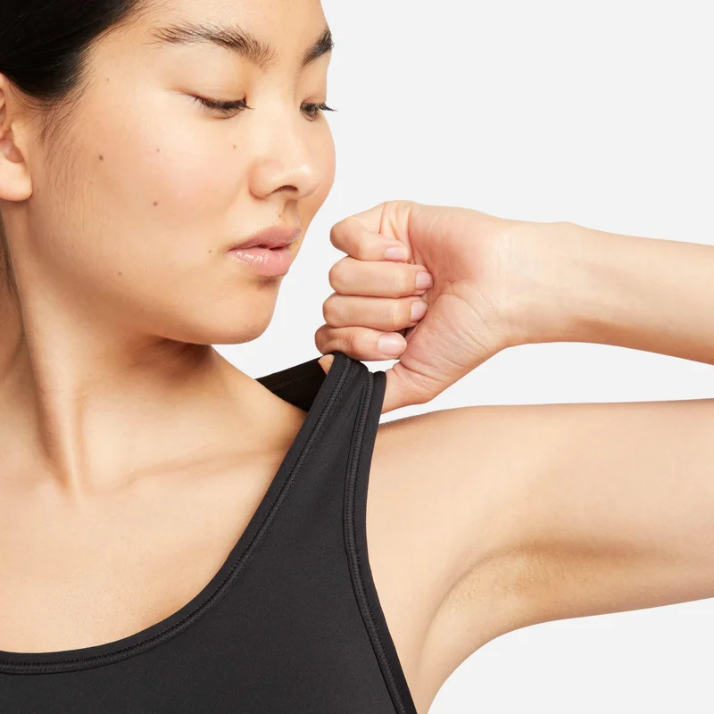 Nike Black Women's Swoosh High Support Non-Padded Sports Bra for Women | Best Price UAE