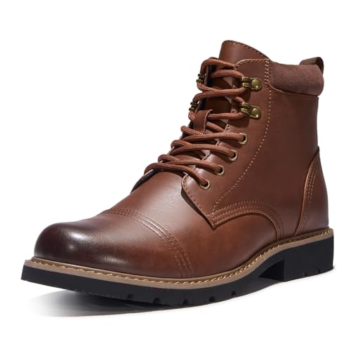 TruVeld Mens Boots Casual Brown Boots Zipper Chukka Boots for Men Botas para Hombre - Image 1