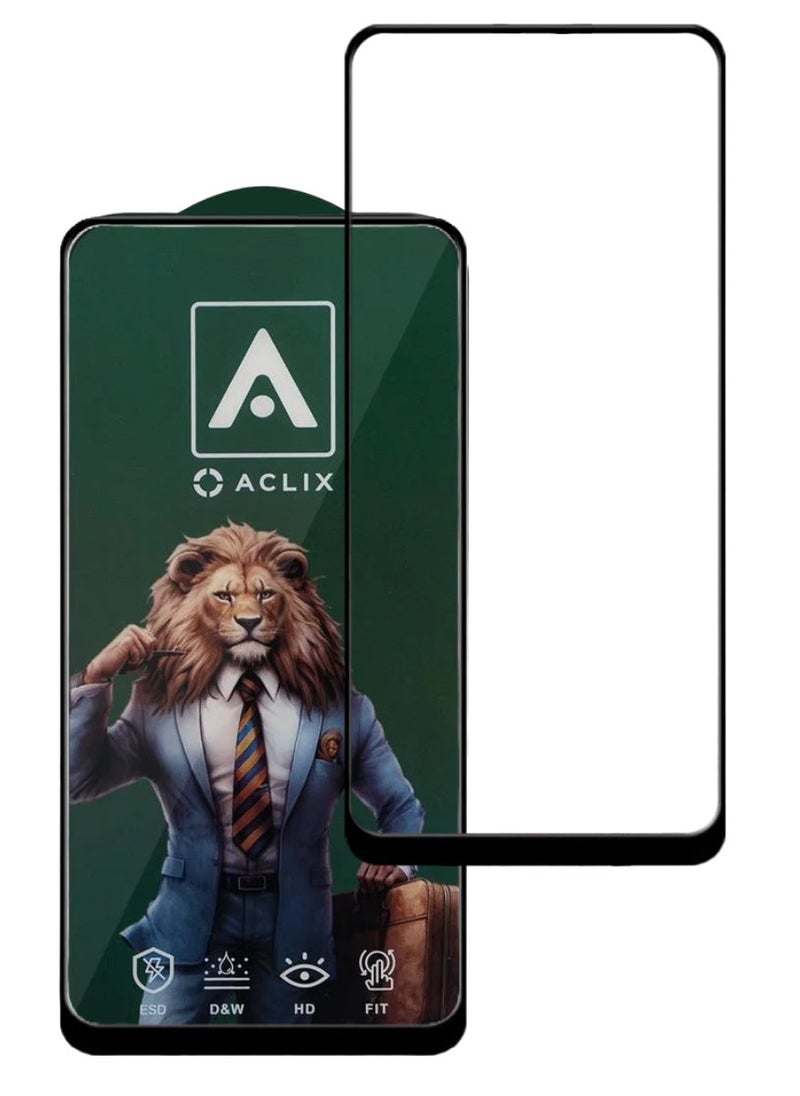 ACLIX Antistatic ESD Dustproof Premium Quality High Definition Tempered Glass Screen Protector Designed For Oppo F23 - Image 1