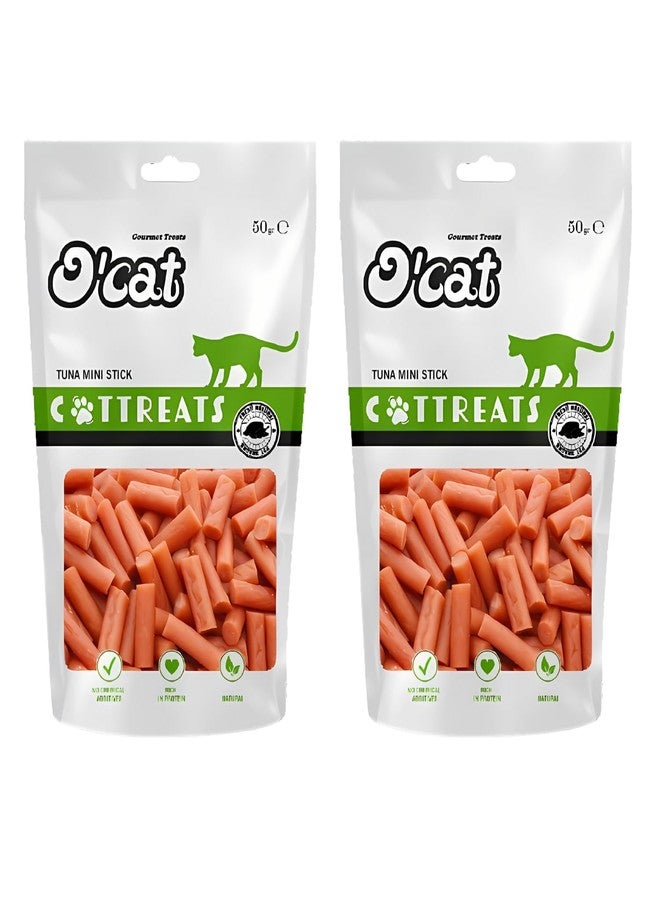 Pets Empire O'Cat Tuna Mini Stick Snacks 50 GMS Pack of 2 - Image 1