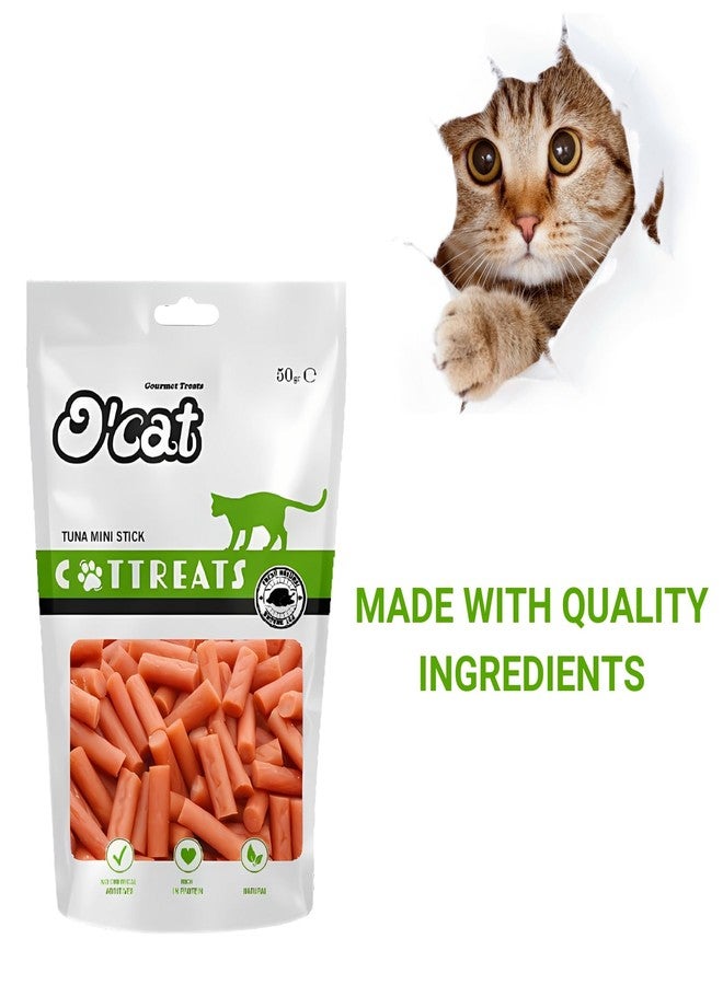 Pets Empire O'Cat Tuna Mini Stick Snacks 50 GMS Pack of 2 - Image 3