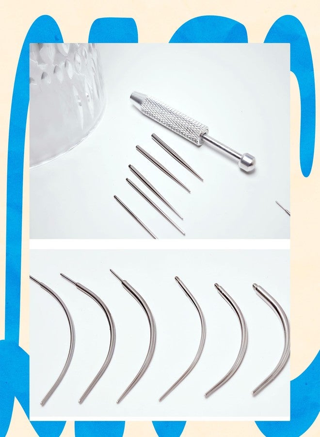 TKWXE Piercing Taper Curved and Piercing Ball Grabber Tool Kit 14G 16G 18G and 20G Piercing Taper Insertion Tools for Flat Back Internal, External, Threadless Piercing Jewelry - Image 3
