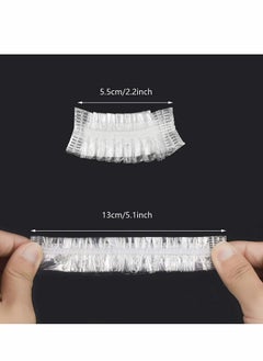 Y&D 200pcs Waterproof Earmuffs Caps, Clear Earmuffs, Disposable Plastic for Hair Dye Shower Bath Home Hotel Spa Salon Treatment  - Image 2