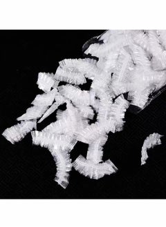 Y&D 200pcs Waterproof Earmuffs Caps, Clear Earmuffs, Disposable Plastic for Hair Dye Shower Bath Home Hotel Spa Salon Treatment  - Image 5