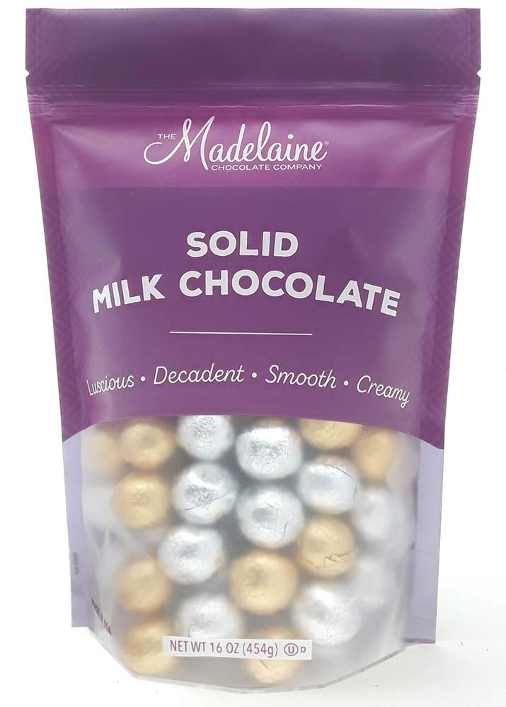 Madelaine Premium Christmas Solid Milk Chocolate Balls - Individually Wrapped in Gold and Silver Italian Foils - Holiday Candy 8 Oz - Image 2