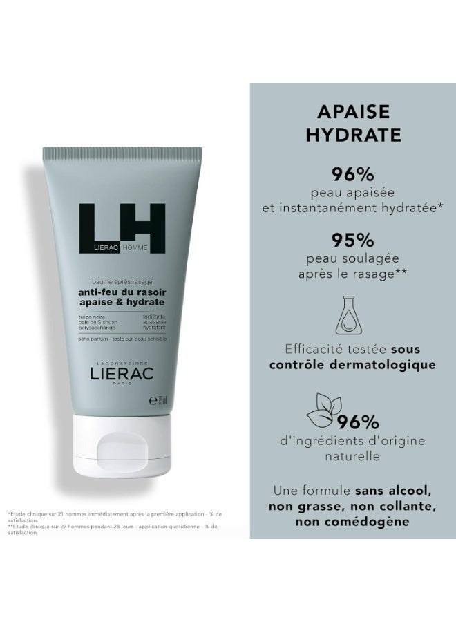 Lierac Homme Aftershave Soothing Balm 75ml - Image 2