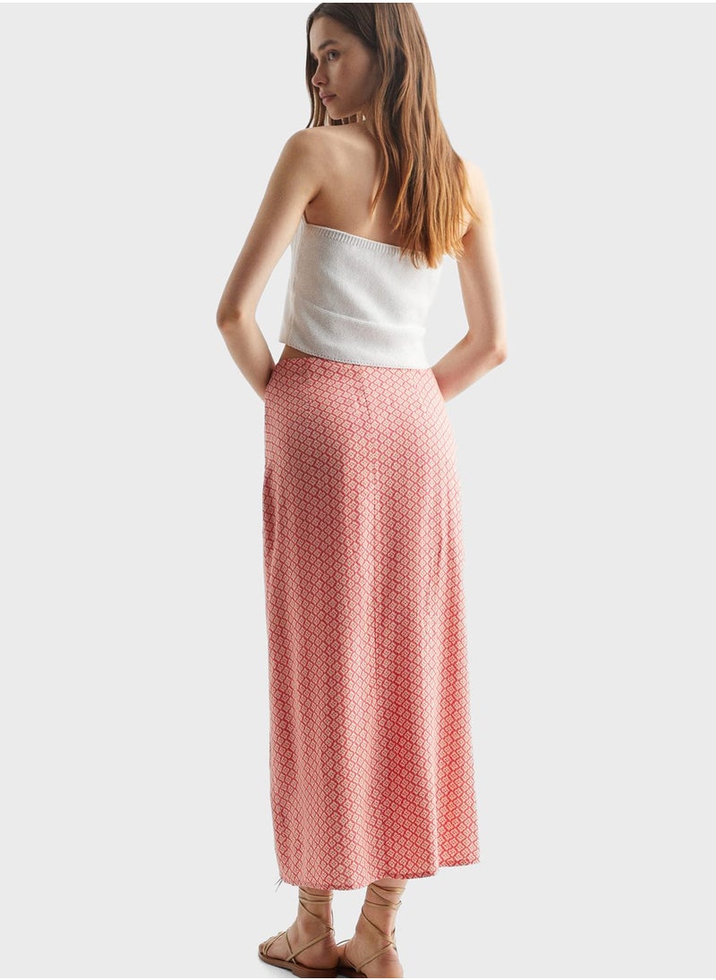 MANGO - Youth Printed Maxi Skirt - Image 1