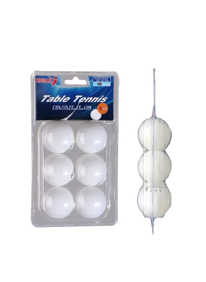 REGAIL 12Pcs Table Tennis Set White/Yellow  - Image 2