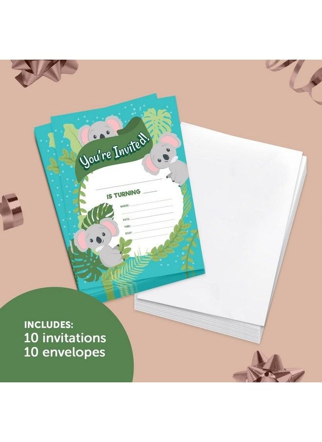 Koala Style 2 Happy Birthday Invitations Invite Cards (10 Count) With Envelopes Boys Girls Kids Party (10Ct) - pzsku/Z751A086E6B0D257A4D5CZ/45/_/1692272145/5ce12bd7-0bed-43f7-b26a-83ac8a5e91d3