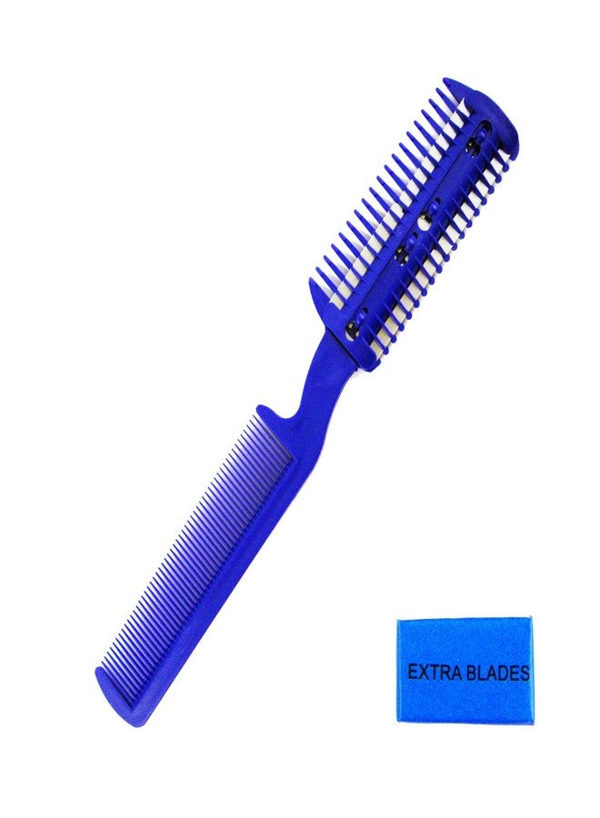 Universal Tool (4 Pack) Unisex Razor Comb Home Hair Cut Scissor with 6 Bonus Replacement Razors - Image 2