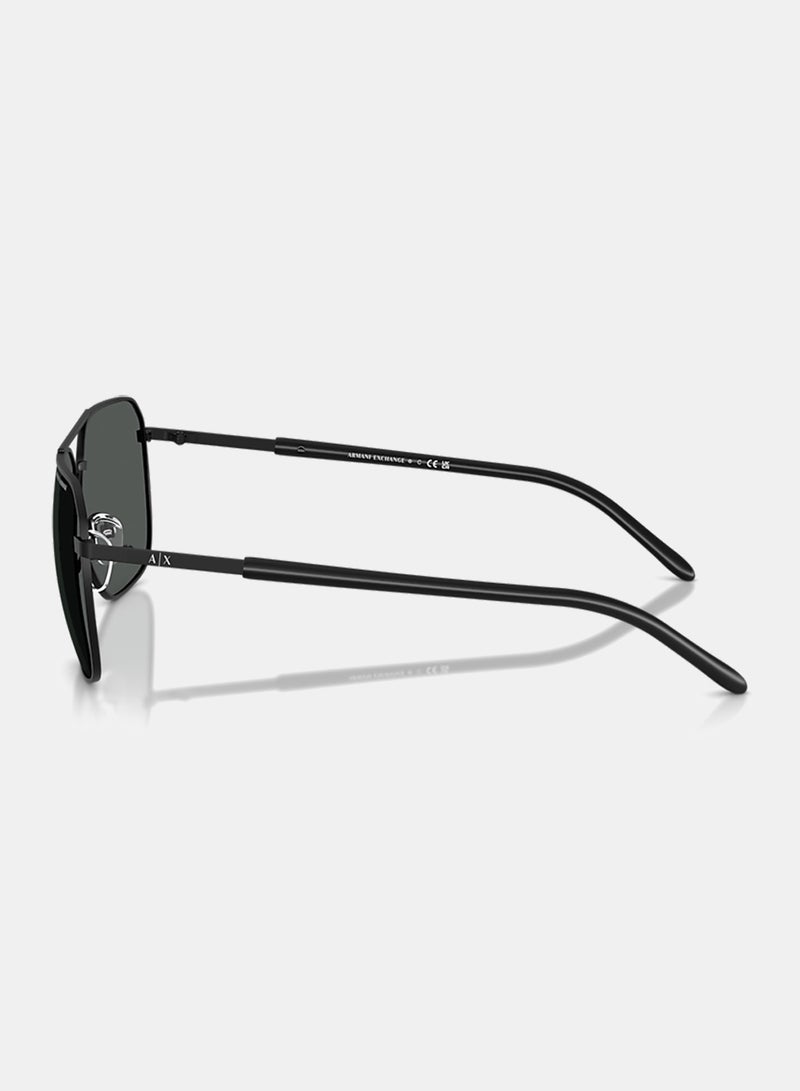 Armani Exchange Men Full Rim Pilot Sunglasses 0AX2057S 59 - Image 3
