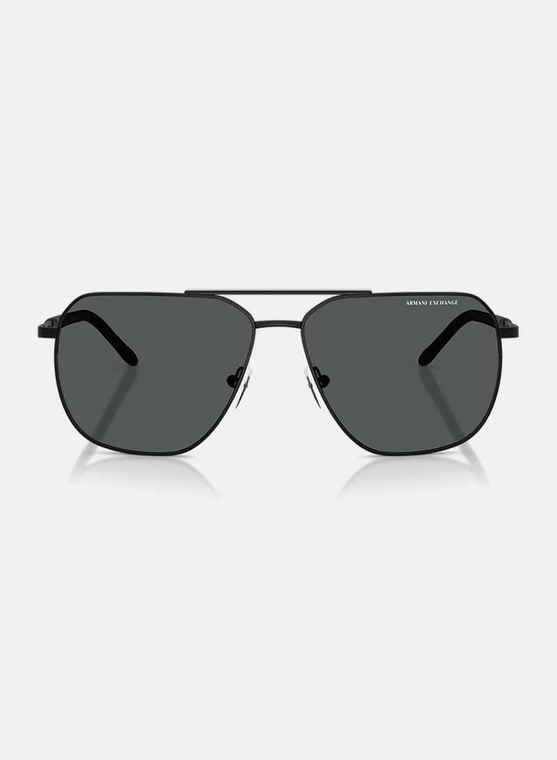 Armani Exchange Men Full Rim Pilot Sunglasses 0AX2057S 59 - Image 2